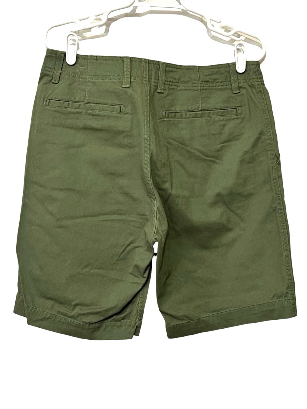Lucky Brand Men's Chino Shorts, Flat Front, Color Olive Green, Size 31 - Picture 3 of 14